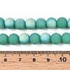 Frosted Opaque Glass Beads Strands GLAA-T032-P8mm-MBB12A-4
