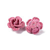 3D Rose Flower Baking Paint Aluminum Beads FIND-L019-01H-2