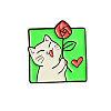 Happy Cat Rose Enamel Pins PW-WG21104-01-1