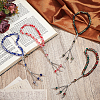 4Pcs 4 Colors Prayer Rosary Bracelets BJEW-PH0004-62-4