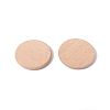 Unfinished Natural Beech Wood Cabochons WOOD-E010-10-2