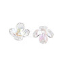 Transparent Acrylic Bead Caps TACR-Q273-03-3