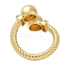 Brass Open Cuff Rings RJEW-Q778-54G-2