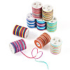 9 Rolls 9 Colors Segment Dyed Polyester Thread NWIR-TA0001-37A-2