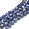 Natural Blue Spot Jasper Beads Strands G-S300-89-8mm-1
