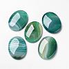 Natural Green Agate Cabochons G-F296-08-30x40mm-1