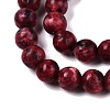 Dyed Natural White Jade Beads Strands G-T140-4mm-B07-4