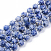 Natural Blue Spot Jasper Beads Strands X-G-R482-07-8mm-1