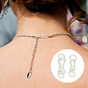4Pcs 2 Styles 925 Sterling Silver S-Shaped Hook Clasps STER-GO0001-16-5