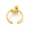 Brass Letter Open Cuff Rings for Women RJEW-G313-01L-G-3