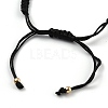 Adjustable Nylon Cord Braided Bead Bracelet EJEW-H118-01G-4