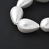 Electroplated Shell Pearl Beads Strands BSHE-F013-13-02-3