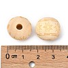 Unfinished Natural Wood European Beads X-WOOD-T025-001-LF-3
