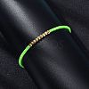 Polyester Cord Braided Bead Bracelets for Women BJEW-L698-01G-06-1