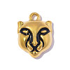 304 Stainless Steel with Black Enamel Charms SA-OY001-91G-3