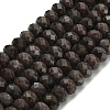 Natural Coffee Jasper Beads Strands G-Z111-A52-3