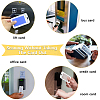 Plastic ID Card Sleeve with Polyester Lanyard Strap AJEW-WH20017-33G-4