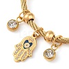 Adjustable 304 Stainless Steel Charm Bangles BJEW-F326-03G-2