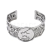 Constellation Alloy Open Cuff Bangles for Women Men BJEW-C064-01AS-02-2