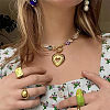 Cheriswelry 130Pcs Handmade Millefiori Lampwork Beads Strands LAMP-CW0001-01-5