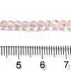 Electroplate Transparent Glass Beads Strands EGLA-A035-T3mm-L20-4