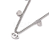 Crystal Rhinestone and Eye Shape Charm Anklet for Women STAS-D454-06P-3