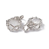 Natural Quartz Crystal Pendants G-P484-03P-07-3