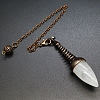 Natural Quartz Crystal Dowsing Pendulum Big Pendants PW-WGFD073-08-1