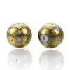 Christmas Electroplate Glass Beads X-EGLA-R113-07C-2