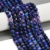 Natural Agate(Dyed & Heated) Beads Strands G-G079-A09-03-1