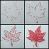 Maple Leaf Pattern DIY String Art Kit Sets DIY-F070-12-6
