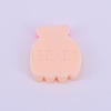 Opaque Frosted Resin Cabochon RESI-WH0009-27-2