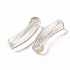 UV Plating Transparent Rainbow Iridescent Acrylic Beads OACR-A016-01M-4