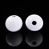 Spray Painted Round Natural Schima Wood Beads WOOD-A018-14mm-30-2