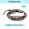 Natural Indian Agate Round Beaded Bracelets BJEW-WH20001-14A-2
