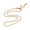 Ion Plating(IP) 304 Stainless Steel Ball Chain Necklace X-NJEW-D045-03G-1
