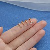 316 Surgical Stainless Steel Clear Cubic Zirconia Threadless Labret Stud WG700A9-01-1