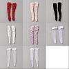 GOMAKERER 16 Pairs 8 Colors Cloth Doll Lace Fishnet Long Socks DIY-GO0002-11-1