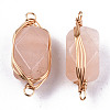 Natural Pink Aventurine Links/Connectors G-T131-100E-3