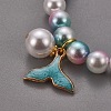 Plastic Imitation Pearl Stretch Bracelets and Necklace Jewelry Sets X-SJEW-JS01053-01-7