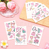 20 Sheets Luminous Water Proof Removable Temporary Tattoos Stickers AJEW-SP0002-81C-5