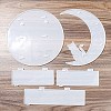 Moon Shape Floating Shelf DIY Silhouette Silicone Molds Kit DIY-G093-02G-2