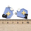 Halloween Opaque Resin Pendants LS-RESI-C062-02B-3