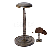 Wood Dome Shaped Stem Hat Rack AJEW-WH0609-778A-1