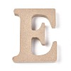 Letter Unfinished Wood Slices DIY-WH0162-62E-1