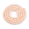 Electroplate Opaque Solid Color Glass Beads Strands EGLA-A044-P4mm-L05-3