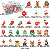 26Pcs 26 Styles Christmas Theme Opaque Resin Pendants RESI-FS0001-74-4