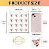 8 Sheets Plastic Waterproof Self-Adhesive Picture Stickers DIY-WH0428-110-2