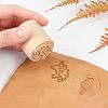 Wood Wax Seal Stamp AJEW-WH0122-014-3