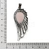 Natural Rose Quartz Big Pendants G-G112-02AS-13-3